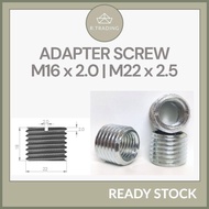 [READY STOCK] Adapter Screw Thread Reducer Steel M22 M16