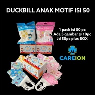 Masker Duckbill CAREION Anak Motif 3D Masker Anak Duckbill Usia