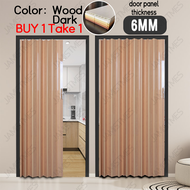 PVC Sliding door PVC Folding Door Household Partition Sliding Doors Accordion Folding Sliding Door K