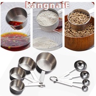 KANGNAI 4 Pcs/Set Scales Kitchen Gadgets Stainless Steel Household Tableware Measuring Cups