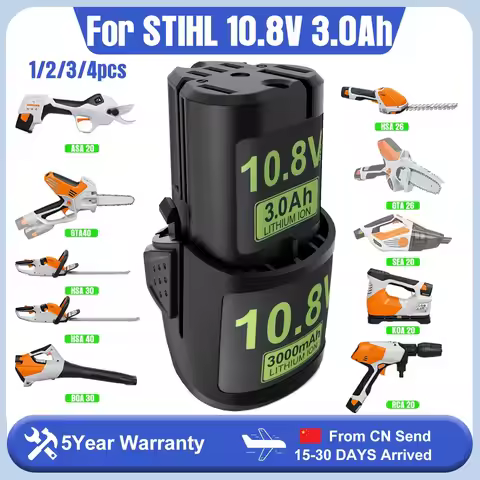 10.8V 3.0Ah Li-ion Battery For STIHL GTA26/40 HSA26/30/40 FSA30 BGA30 RCA20 AS2 KOA30 ASA20 Replacem