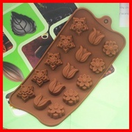 ◈ ◪ Chox Chocolate Molder Flower Petals Candy Gulaman Gelatine Silicone Mold Yema Pastillas Cookie