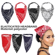 Polyester Triangle Scarf Hair Band Elastic Print Headband Accessories Hair Fashionable I9c1