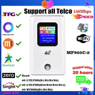 4G LTE Wifi Router Modem Wifi Sim Card 3G 4G Pocket Mobile Wifi Hotspot Cat4 150Mbps FDD TDD Wireless Broadband Unlocked Car Mobile Mifi With Sim Card Slot (Support TPG)