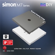 SIMON | M7 Series White & Grey Switch / Switches & Socket Outlet 20A 1Way, 20A 2Way , 2 Gang Tel+Dat