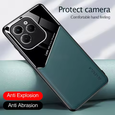 Hot40 Pro Leather Case For Infinix Hot 40 Pro Car Magnetic Cover InfinixHot 40i 40Pro Hot40i Hot40Pr