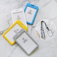 Muxi Lanyard Work ID Card Holder Badge Meal Card Male Female Employee Card Employee Card Holder High