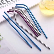 Aurora Store Reusable & Eco-Friendly Stainless Steel Straws - Sturdy, Easy to Clean Shape