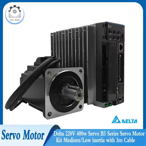 AC Servo Motor 400W Delta B3Series Servo Motor Kit 60mm ASD-B3-0421+ECM-B3M-C20604RS1 24bit B2 Serie