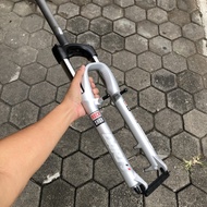 FORK 26 SHOCK MTB ROCKSHOX DART 3 GREY SILVER DISC BRAKE V BRAKES ORIGINAL