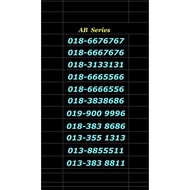 Xox AB Series Vip Prepaid Number 018 6676767 / 018 3133131