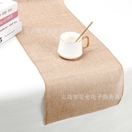 Jute Table Runner Linen Table Runner Solid Color Jute Table Runner Family Table Decoration Cloth Ame