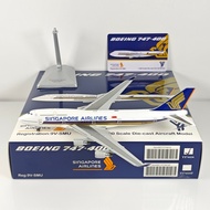 [Ready Stock Sale] YY Wings 1: 400 Singapore Air B747-400 9V-SMU 9V-SMZ Alloy Model