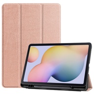 [SG] Samsung Galaxy Tab S8 Plus | S7 FE / Tab S7 Plus 12.4 inch | Tab S8 / Tab S7 11 inch Tablet Cover - Magnetic Premium Leather Soft Opaque Back with Inner S PEN Slot