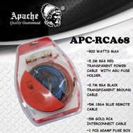 APACHE QUALITY 8G CABLE WIRING SET AMPLIFIER SUBWOOFER INSTALLATION KIT + FUSEBOX HOLDER