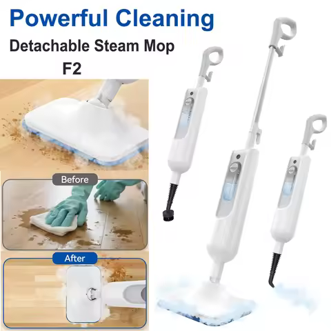 INSE Steam Mop Detachable Steam Cleaner 6 in 1 Powerful Scrubbing Steam Vac Mop High Temperature for