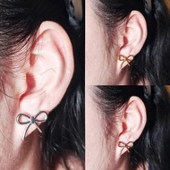 (1 Pair) Bow-Shaped Earrings 0.8 Mm Stem Very Cute. Stainless Steel 316L Material No Peeling Not Bla