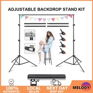 【SG Stock】2x3m Backdrop Stand Background Stand Heavy Duty Studio Equiment Adjustable Stand Photograp