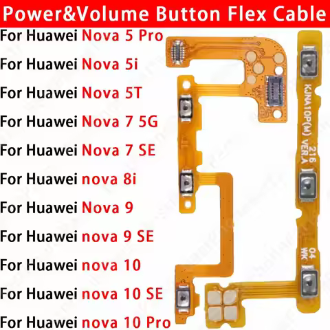 For Huawei Nova5 Nova7 Nova9 Nova10 Pro SE Nova5i Nova5T Nova8i 5G Side Button Switch Volume Key Pow