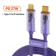 Toocki USB C สายสำหรับ Iphone 12 13 14 Pro Max Mini Xs LED PD ที่ชาร์จความเร็วสูง USB ประเภท C กับ Lightning สายสำหรับข้อมูลสายสำหรับ Iphone อุปกรณ์ไอโฟน