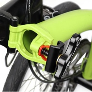 NVSHEN พลาสติกทำจากพลาสติก จักรยานฤดูใบไม้ผลิ อุปกรณ์เสริมซ่อมแซม มี3สี บานพับง่ายๆ ของใหม่ กรอบจักรยานพับได้ สำหรับจักรยาน Brompton