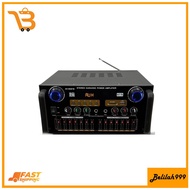 AV-999FM 220V 3000W Home Stereo Audio Amplifier Bluetooth 4CH EQ Wireless With Mixer Equalizer