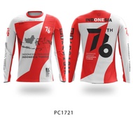 Cycling Jersey + ZIP and Back Pocket 76th Anniversary of the Republic of INDONESIA PC1721