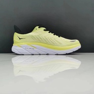 Hot sale HOKA ONE ONE Clifton 8 Shock Absorption Sneakers Running Shoes Fluorescent Yellow
