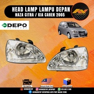 FASTLINK NAZA CITRA KIA CARENS HEAD LAMP LAMPU BESAR DEPAN ORIGINAL DEPO