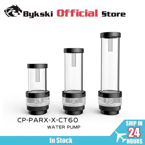 Bykski AIO DDC Pump Reservoir Combo Max Flow Lift 3 Meters 330L/H Cylinder Water Tank Total Length 1