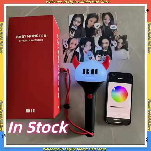 Original Kpop BABYMONSTER Lightstick with Bluetooth BAEMON Concert Hand Lamp Flash Light for Fans RO