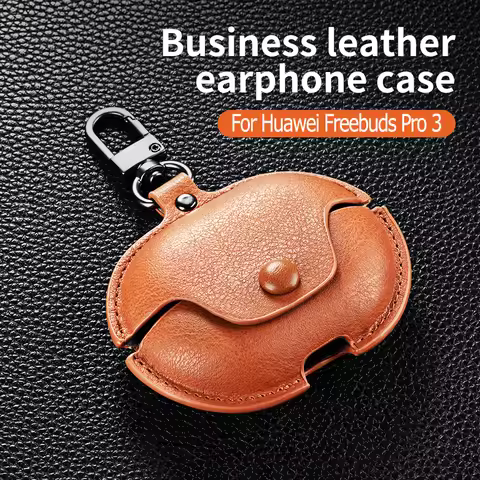 Leather Case For Huawei Freebuds Pro 2 3 4 FreeBuds 4i 5i 6i SE 2 SE 3 Cover For Huawei Freebuds 5 5