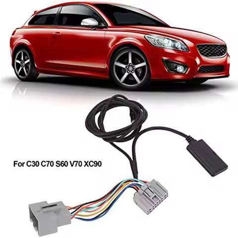 2Pcs Car 14Pin Bluetooth Module Music Adapter Aux Audio Cable For Volvo C30 C70 S40 S40 S60 S70 S80 