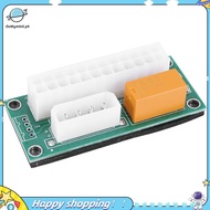 【ouwym9al】2 Pack Dual PSU Multiple Power Supply Adapter,Add2Psu ATX 24 Pin to 4Pin Connector for BTC