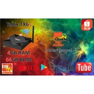 NEW MODEL 🔥 TaNix TX6S Android 10.0 TV Box 4GB RAM 64GB ROM WIFI 5G [SYBER tv HAOHD EVPAD SVI PVBOX]