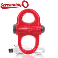 The Screaming O Charged Yoga Rechargeable Cock Ring (Red) - ADULT SEX TOYS &amp; LUBRICANTS