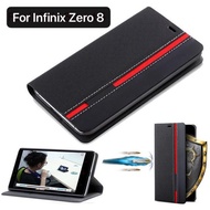 Case Infinix Zero 8 Flip Cover Walet Dompet Handphone Silikon Casing