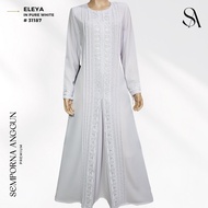 ELEYA | Jubah Haji Umrah Jubah Muslimah Putih - Abaya, Bersulam &amp; Nursing (#31187)