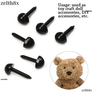 ZELTH 100pcs/bag Safety Triangle Noses for Teddy Dog Mini Black 4.5X5.5MM