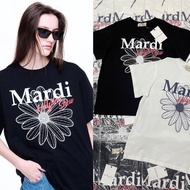 【Fashion】 Mardi Mercredi Crop Top” เสื้อยืดสุดฮิต พิมพ์ลายดอกไม้ แบรนด์ตามเกาหลี กำลังฮิตสุดๆลายน่ารักมากๆ แฟชั่นแขนสั้นผ้าฝ้าย Shirt Tops