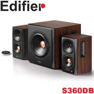 【MR3C】免運送400禮卷 含稅台灣公司貨 Edifier S360DB 三件式 2.1聲道 藍牙喇叭 無線重低音音箱