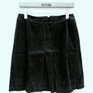 【GIO KHAKIS】黑色棉絨及膝裙（L）