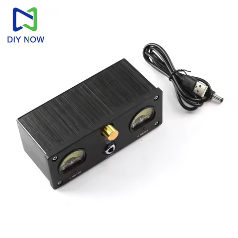 DC 5V Desktop Headphone Amplifier Linear Headphone Amplifier Headphone Amplifier VU Level Meter Xz-U