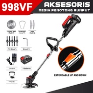 UNICO 998VF Mesin Rumput Bateri Elektrik Cordless Grass Cutter Trimmer Lawn Mower Electric Mesin Pot