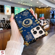 Casing Tecno Spark 30C Go2 Go1 30 20 20C 10C 9T 8C 8P 8T 7P 6 Luxury Diamond Navy Blue Clover Lucky 