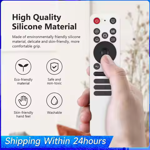 TV Remote Control Cover Anti-Slip Remote Case Lightweight Shockproof Silicone Case For 2025 LG OLED 