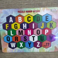 Large letter puzzle made of mdf wood