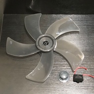 5 Leaf Transparent Gray Fan Fan Leaf 40/47/53/60cm Floor Fan Universal Replacement Fan Leaf 8mm Roun