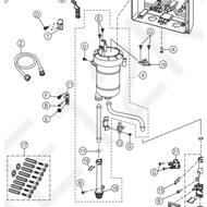 Panasonic DH-3VS1 DH-3VP1 DH-3WL1 Home Shower Heater Assembly