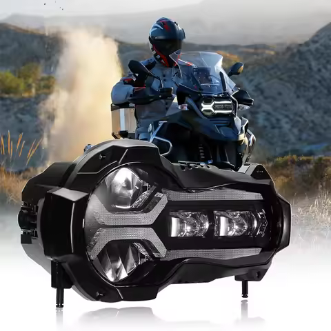 E-mark LED Headlights for BMW R1200GS 2013-2018 R 1200GS K50 ADV Adventure Motorcycle Lights Complet